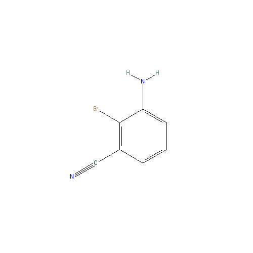 Chemical structure of 3-Amino-2-bromobenzonitrile