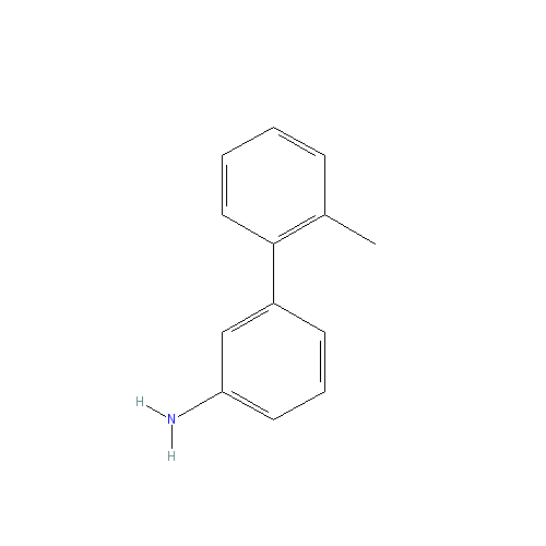 Chemical structure of 3-Amino-2’-methylbiphenyl