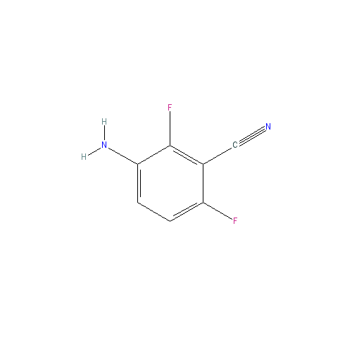 Chemical structure of 3-Amino-2,6-difluorobenzonitrile