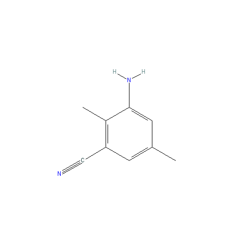 Chemical structure of 3-Amino-2,5-dimethylbenzonitrile
