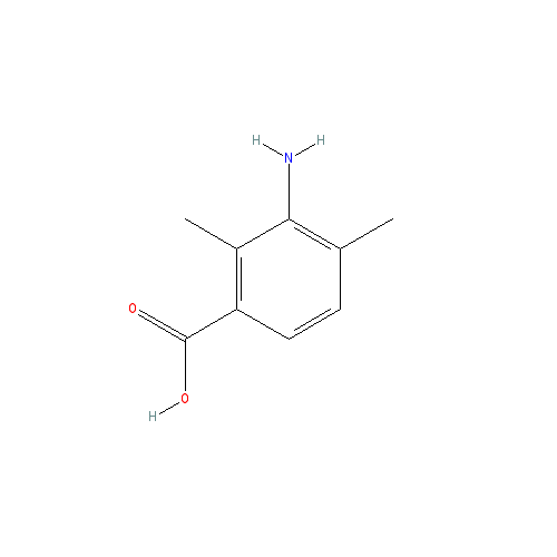 Chemical structure of 3-Amino-2,4-dimethylbenzoic acid