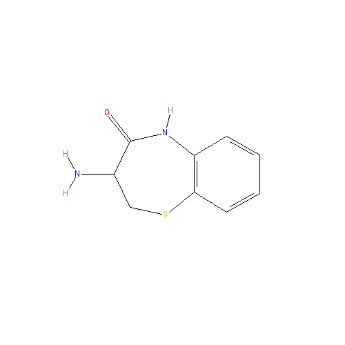 Chemical structure of 3-AMINO-2,3-DIHYDRO-1,5-BENZOTHIAZEPIN-4(5H)-ONE