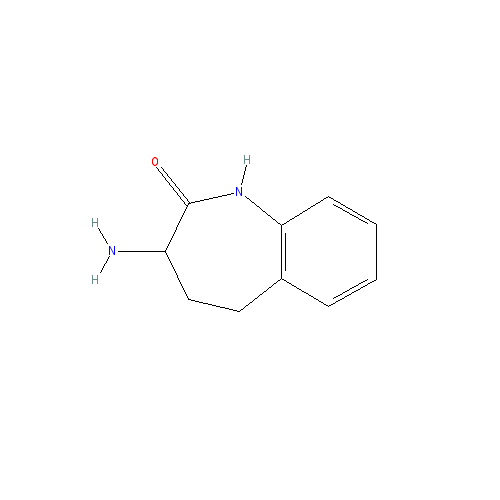Chemical structure of 3-Amino-2,3,4,5-tetrahydro-1H-benzazepin-2-one
