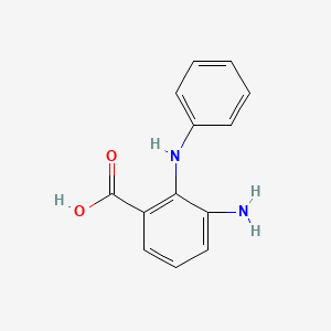 Chemical structure of 3-Amino-2-(phenylamino)benzoic acid