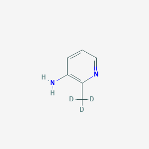 Chemical structure of 3-Amino-2-(methyl-d3)-pyridine