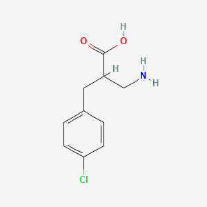 Chemical structure of 3-Amino-2-(4-chlorobenzyl)propanoic Acid