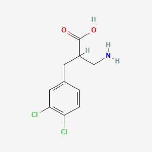 Chemical structure of 3-Amino-2-(3,4-dichlorobenzyl)propanoic Acid