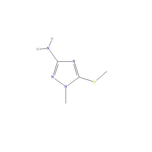 Chemical structure of 3-Amino-1-methyl-5-methylthio-1,2,4-triazole