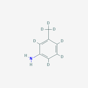 Chemical structure of 3-AMINO-(METHYLBENZENE-D7)