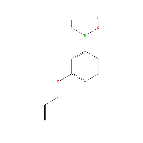 Chemical structure of 3-Allyloxyphenylboronic acid