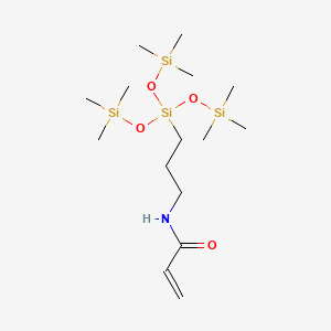 Chemical structure of 3-ACRYLAMIDOPROPYLTRIS(TRIMETHYLSILOXY)SILANE