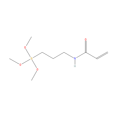 Chemical structure of 3-ACRYLAMIDOPROPYLTRIMETHOXYSILANE