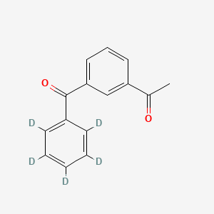 Chemical structure of 3-Acetylbenzophenone-d5