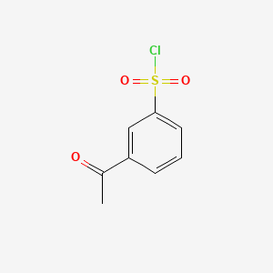 Chemical structure of 3-Acetylbenzenesulfonyl chloride