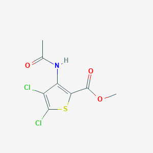 Chemical structure of Methyl 3-acetamido-4,5-dichlorothiophene-2-carboxylate
