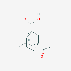 Chemical structure of 3-Acetyladamantane-1-carboxylic acid