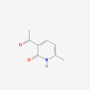 Chemical structure of 3-acetyl-6-methylpyridin-2(1H)-one