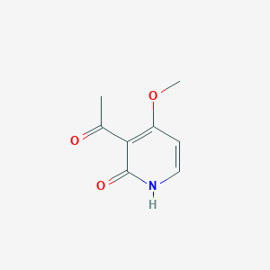 Chemical structure of 3-Acetyl-4-methoxypyridin-2(1H)-one