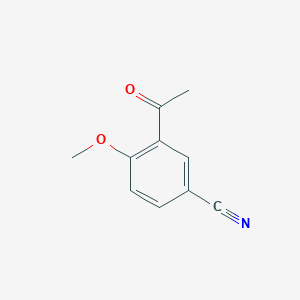 Chemical structure of 3-Acetyl-4-methoxybenzonitrile