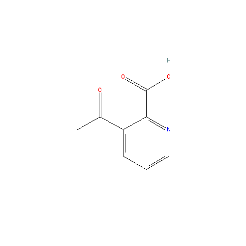 Chemical structure of 3-Acetyl-2-pyridinecarboxylic acid
