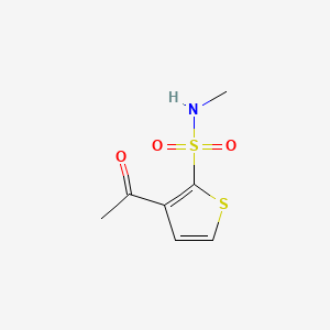 Chemical structure of 3-Acetyl-2-(methylaminosulfonyl)thiophene