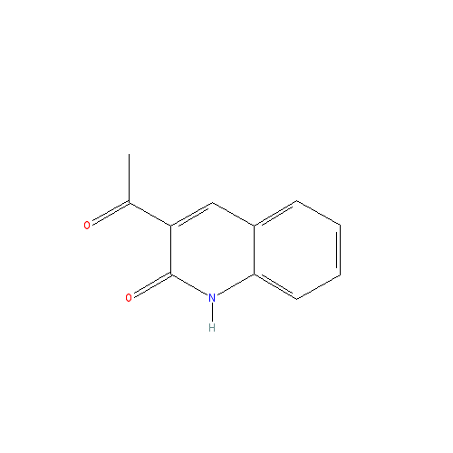 Chemical structure of 3-Acetyl-1H-Quinolin-2-One