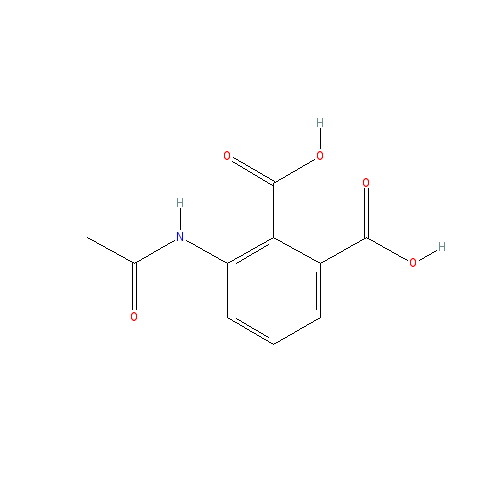 Chemical structure of 3-Acetamidophthalic acid