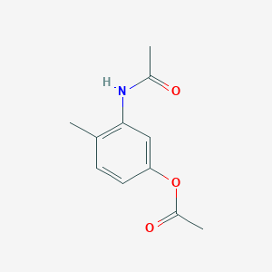 Chemical structure of 3-Acetamido-4-Methylphenyl Acetate