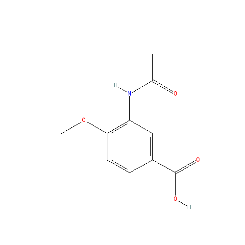Chemical structure of 3-Acetamido-4-methoxybenzoic acid