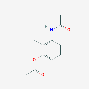 Chemical structure of 3-Acetamido-2-methylphenyl Acetate