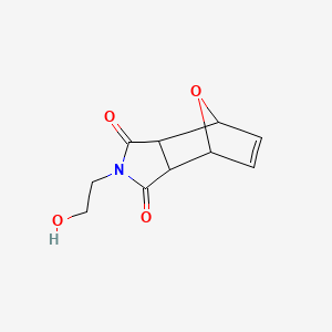 Chemical structure of 3a,4,7,7a-Tetrahydro-2-(2'-hydroxyethyl)-4,7-epoxy-1H-isoindole-1,3(2H)-dione