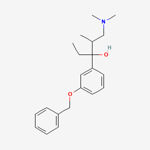 Chemical structure of 3’-O-Benzyl-(1R)-hydroxy Tapentadol-d5
