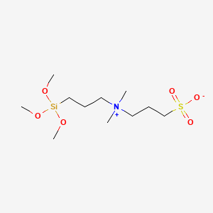 Chemical structure of 3-[DIMETHYL(3-TRIMETHOXYSILYL)PROPYL]AMMONIO PROPANE-1-SULFONATE