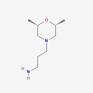Chemical structure of 3-[cis-2,6-dimethyl-4-morpholinyl]-1-propanamine