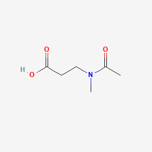 Chemical structure of 3-(N-methylacetamido)propanoic acid