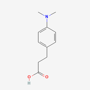Chemical structure of 3-[4-(dimethylamino)phenyl]propanoic acid