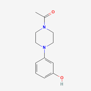 Chemical structure of 3-[4-(Acetyl)piperazin-1-yl]phenol