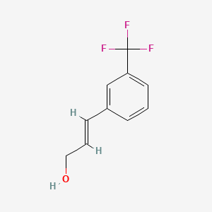 Chemical structure of 3-[3-(trifluoromethyl)phenyl]prop-2-en-1-ol