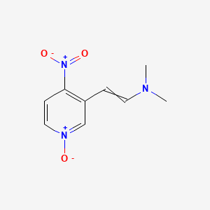 Chemical structure of 3-[2-(Dimethylamino)vinyl]-4-nitropyridine 1-Oxide