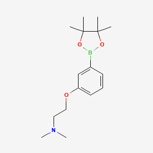 Chemical structure of 3-[2-(Dimethylamino)ethoxy]phenylboronic Acid Pinacol Ester