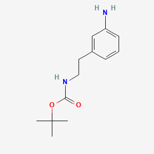 Chemical structure of 3-[2-(Boc-amino)ethyl]aniline