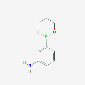 Chemical structure of 3-[1,3,2]dioxaborinan-2-yl-phenylamine
