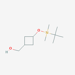 Chemical structure of 3-[[(1,1-Dimethylethyl)dimethylsilyl]oxy]cyclobutanemethanol