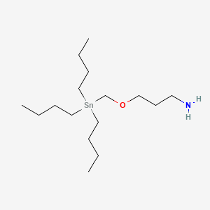 Chemical structure of ((3-Aminopropoxy)methyl)tributylstannane