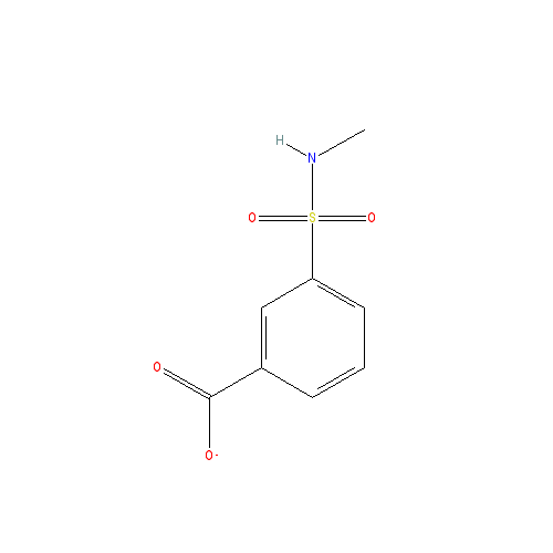 Chemical structure of 3-(Methylsulfamoyl)benzoic acid