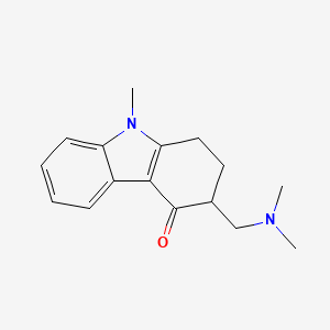 Chemical structure of 3-[(Dimethylamino)methyl]-9-methyl-1,2,3,9-tetrahydro-4H-carbazol-4-one