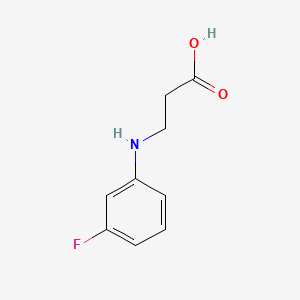 Chemical structure of 3-[(3-Fluorophenyl)amino]propanoic Acid