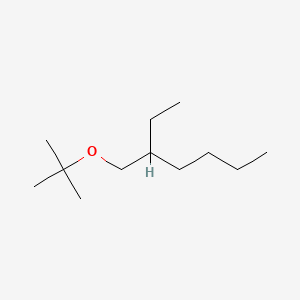 Chemical structure of 3-[(1,1-dimethylethoxy)methyl]heptane