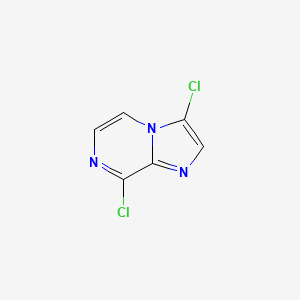 Chemical structure of 3,8-dichloroImidazo[1,2-a]pyrazine