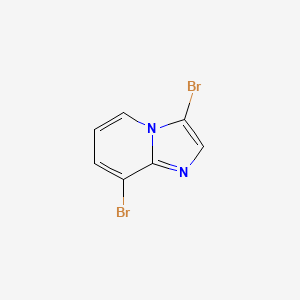 Chemical structure of 3,8-Dibromoimidazo[1,2-a]pyridine